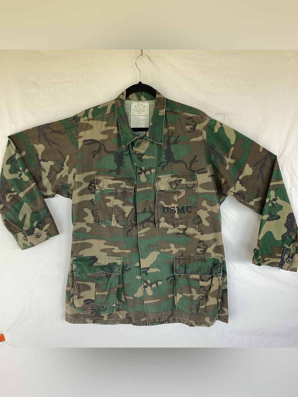 Vintage 1978 USMC Selma apparel hot weather LC-1 combat camo jacket RDF ERDL